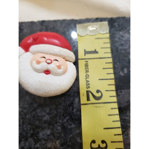 Vintage Christmas Brooch Pin Lot of 5 Santa, ear Tree, Dangeling Cow - Picture 12 of 15